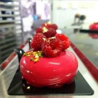 Monoporzione lampone e pistacchio