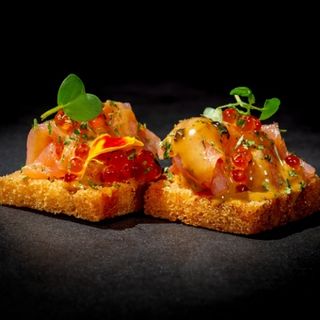 Crispy smoking salmon crunchy 2 pezzi