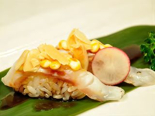 Nigiri branzino scottato