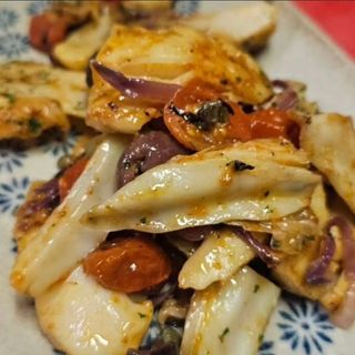 INSALATA DI PESCE STOCCO ALLA BRACE