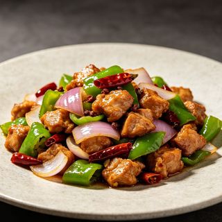 45A. POLLO CIPOLLE PEPERONI PICCANTE