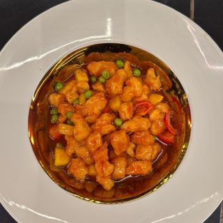 167.pollo in agrodolce con ananas