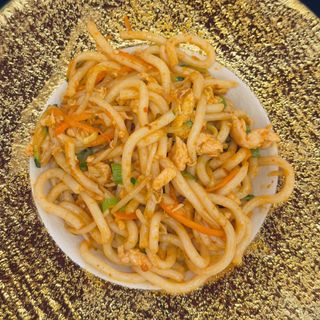 148. Udon con gamberi