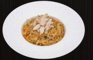 259Pollo spaghetti di riso