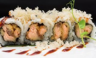 391Tempura sake roll