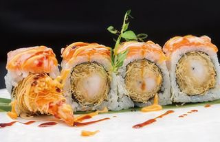 404Dragon sake flambe roll 4 pezzi