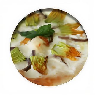 Fiori di zucca e alici 460 g - pinsa