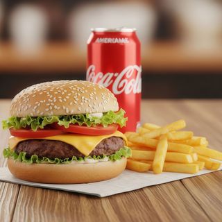 American burger menu completo