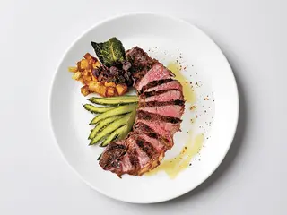 Filetto di manzo alla griglia con contorno