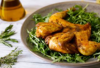 Galletto alla griglia con contorno