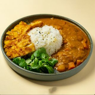 Riso con cotoletta di pollo al curry 鸡排咖喱盖饭