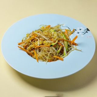 Spaghetti di riso saltati con verdure 蔬菜炒粉干