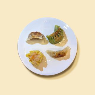 Ravioli misti alla piastra 什锦煎饺