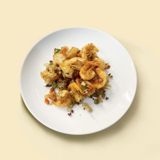 Gamberi al pepe e sale 	椒盐虾 