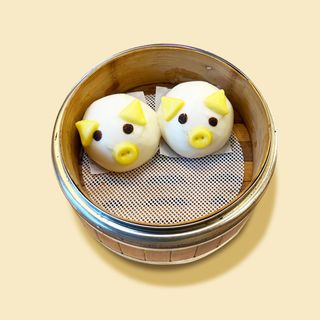 Panini a forma di maialino (2 pz) 小猪包