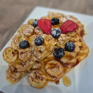 Waffle con sciroppo d'acero