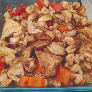 Xia ren Tofu 虾仁豆腐 