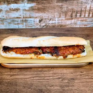 Baguette con parmigiana di melanzane