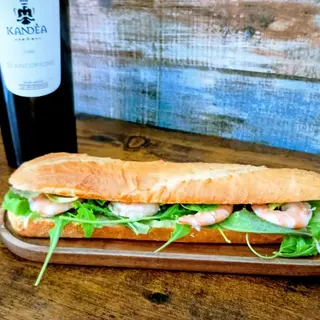Baguette gamberi e guacamole