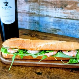 Baguette gamberi e guacamole