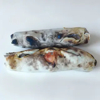 Fagottino salsiccia melanzane a funghetto
