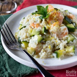 Risotto con Gamberi e Zucchine - NO GLUTINE