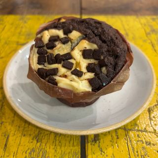 Muffin chocolate cheesecake