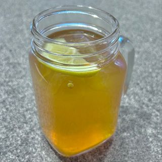 Homemade ice tea al sambuco