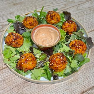 Polpette vegetali di peperoni e carote