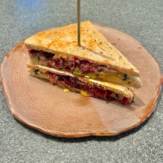 Hummus club sandwich