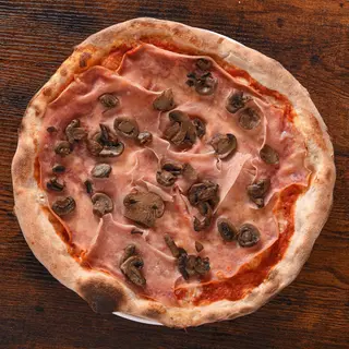 Cotto e funghi
