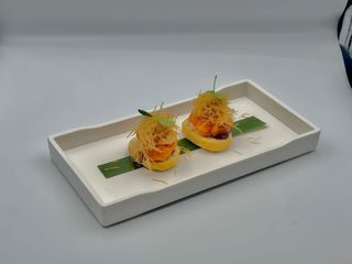 603. Crostini spicy salmon