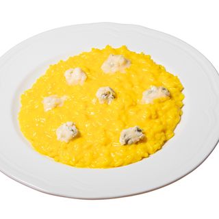 Risotto alla milanese con gorgonzola