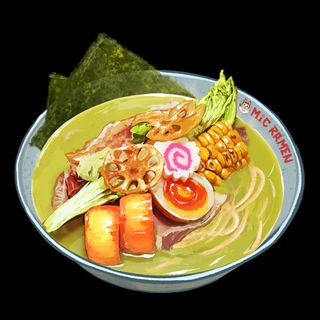 Green miso ramen