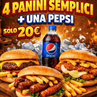 Menù 4 Panini + Pepsi