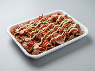 Vaschetta carne kebab grande co bibita