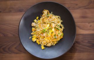 Noodles scampi e gamberi