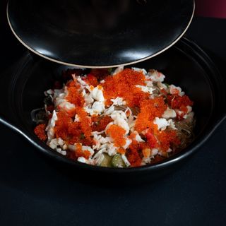 Spaghetti di soia al king crab