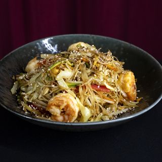 Spaghetti di riso alla Singapore