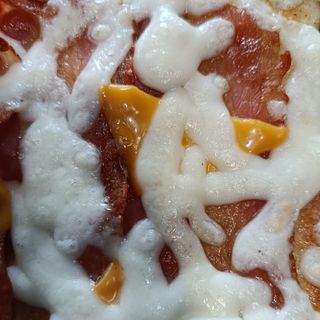 Pizza tonda Bacon e chedar