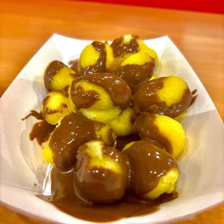 Gnocchetti fritti con crema al cioccolato 