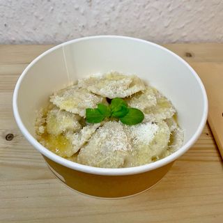 Raviolone pesto, patate e fagiolini 140 g