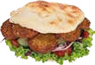 Menù panino falafel