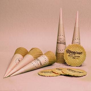 5 Cialde coni con disquette