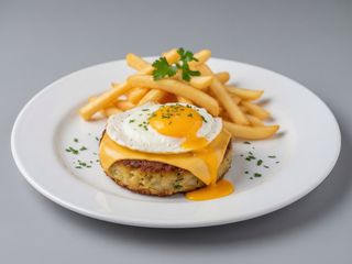 Hamburger vegetariano al piatto