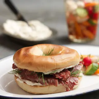 Bagel beef menù