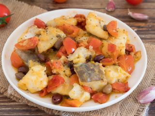 Filetto di baccalà alla mediterranea