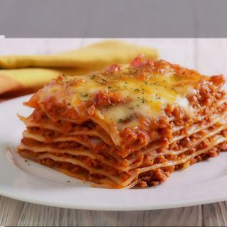 Lasagne alla bolognese - una porzione