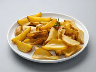 Patatine dipping rigate