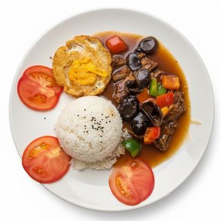  Riso con cotoletta di maiale 猪排盖饭